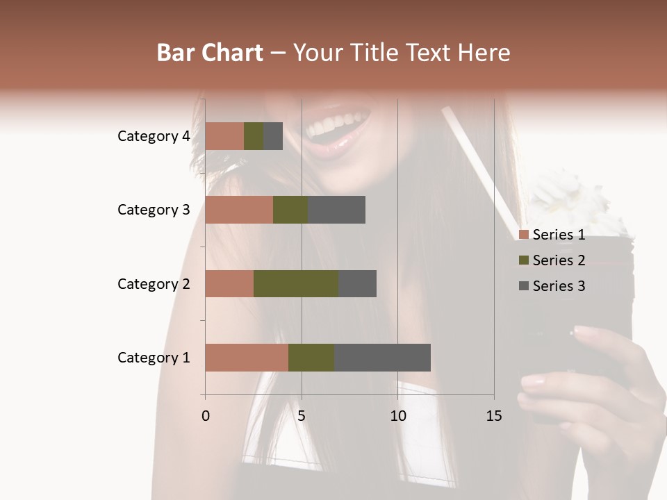 Dessert Woman Raspberry PowerPoint Template