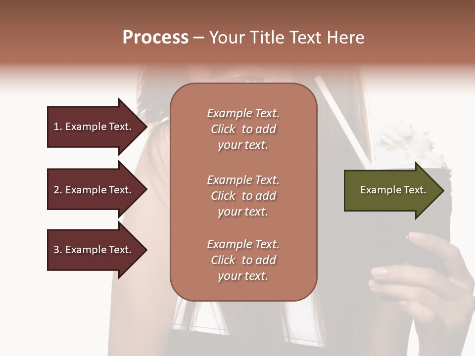 Dessert Woman Raspberry PowerPoint Template