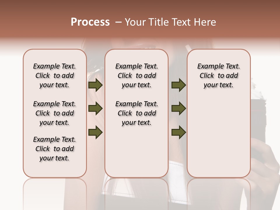 Dessert Woman Raspberry PowerPoint Template