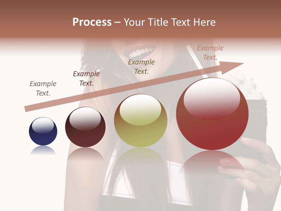 Dessert Woman Raspberry PowerPoint Template