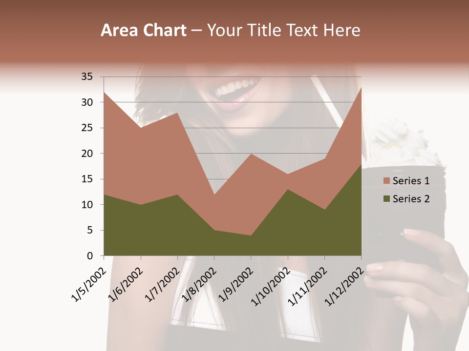 Dessert Woman Raspberry PowerPoint Template