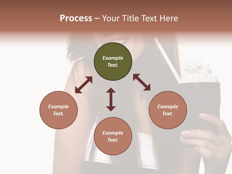 Dessert Woman Raspberry PowerPoint Template