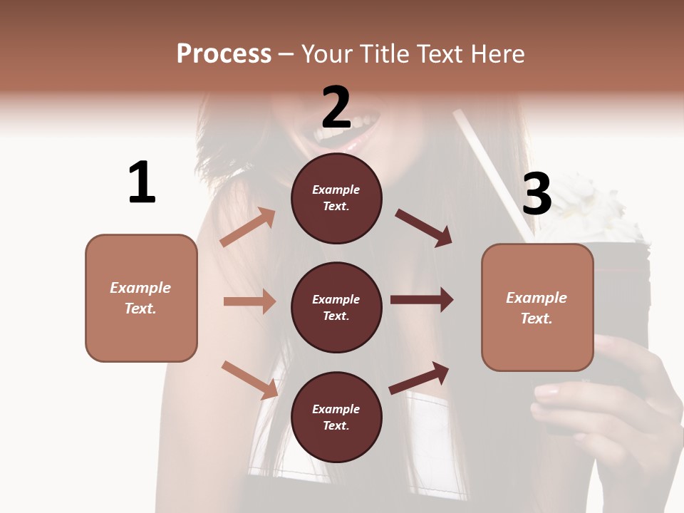 Dessert Woman Raspberry PowerPoint Template