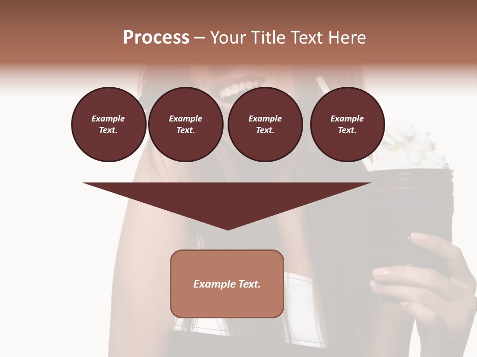 Dessert Woman Raspberry PowerPoint Template