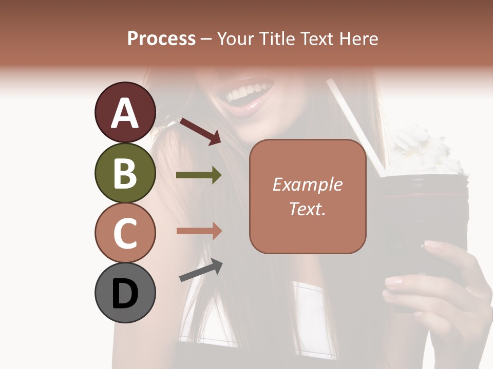 Dessert Woman Raspberry PowerPoint Template