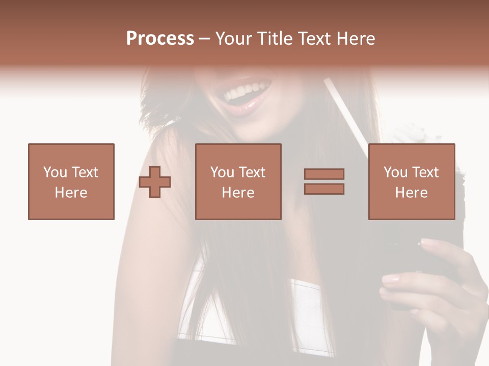 Dessert Woman Raspberry PowerPoint Template