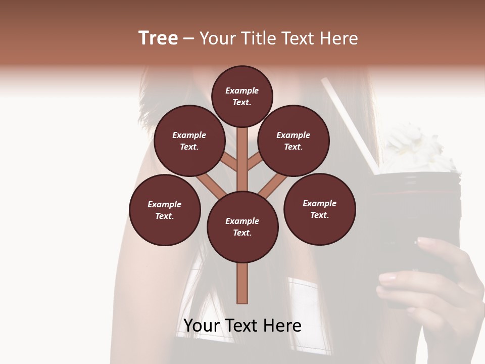 Dessert Woman Raspberry PowerPoint Template