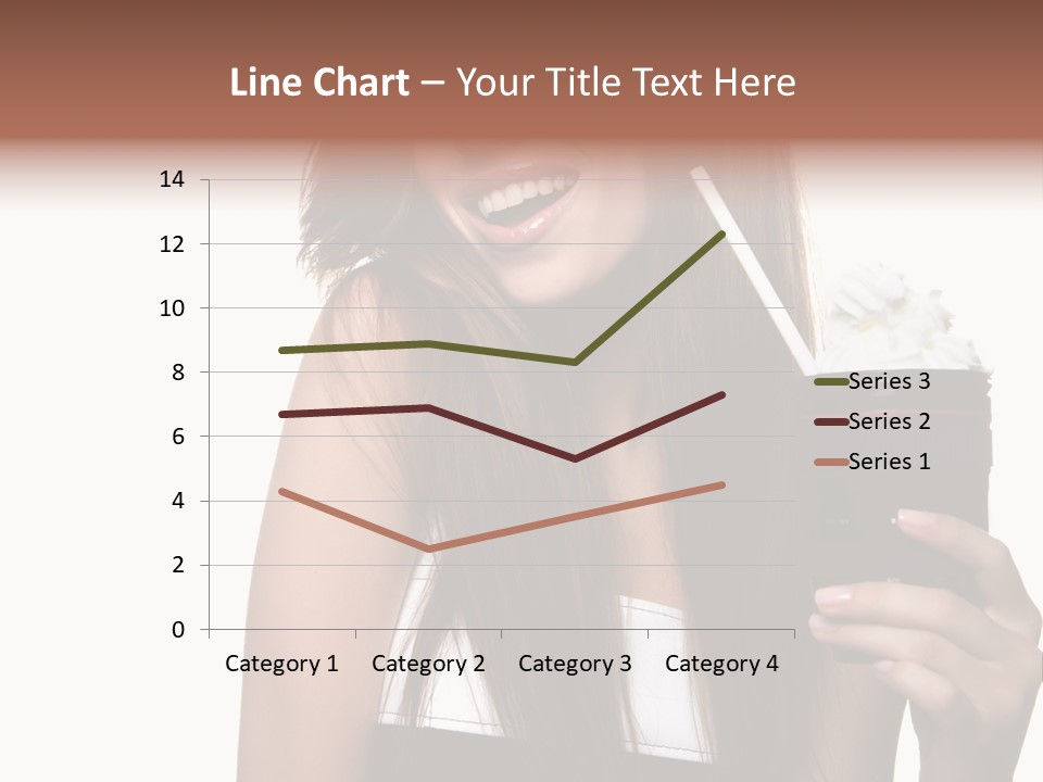 Dessert Woman Raspberry PowerPoint Template