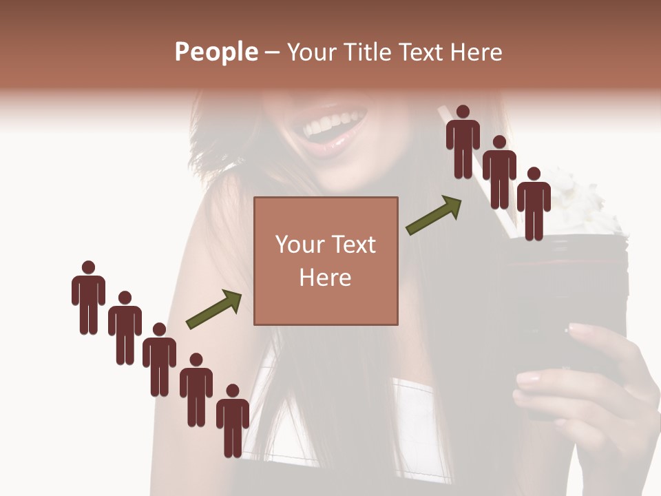 Dessert Woman Raspberry PowerPoint Template