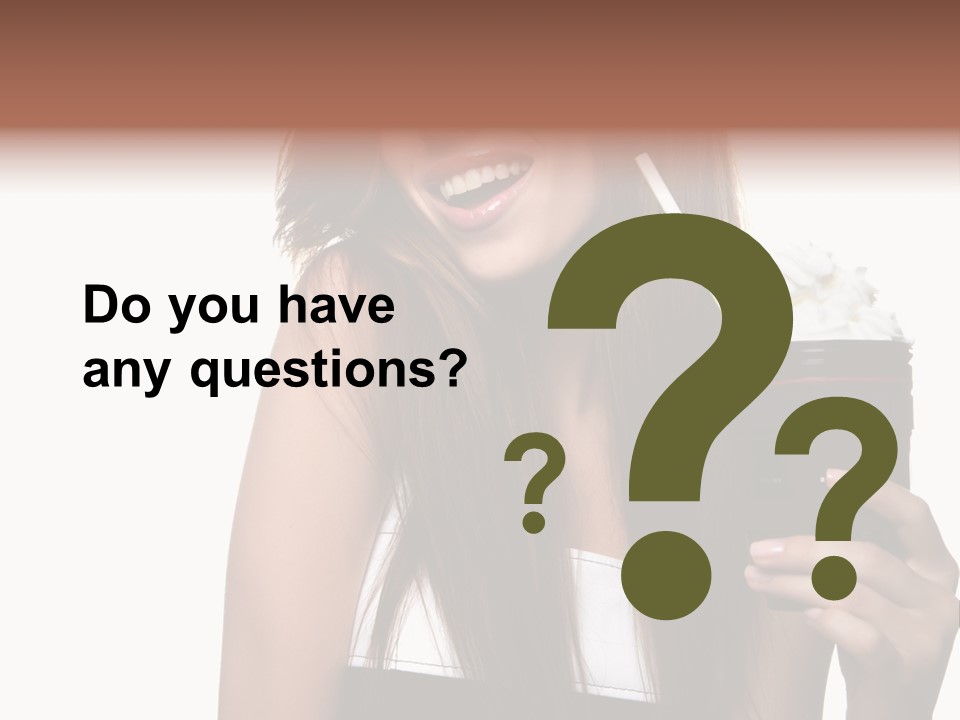 Dessert Woman Raspberry PowerPoint Template