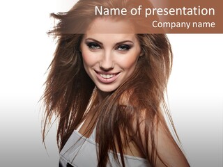 Beauty Female Portrait PowerPoint Template