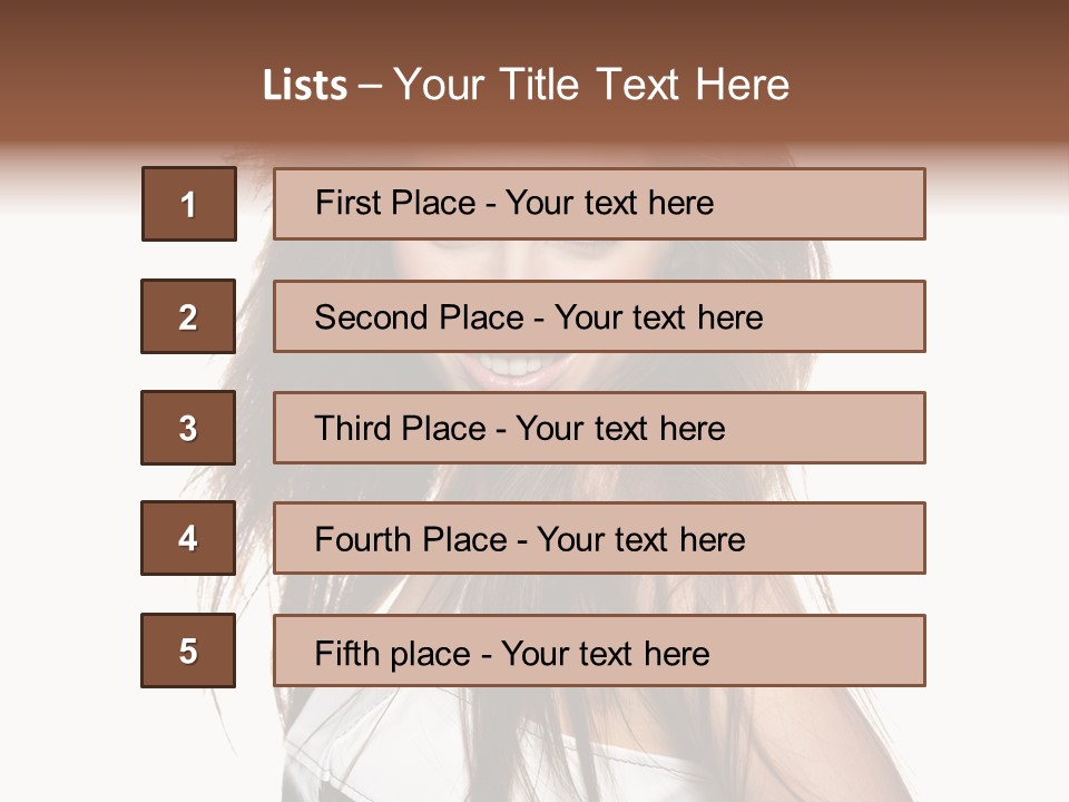 Beauty Female Portrait PowerPoint Template