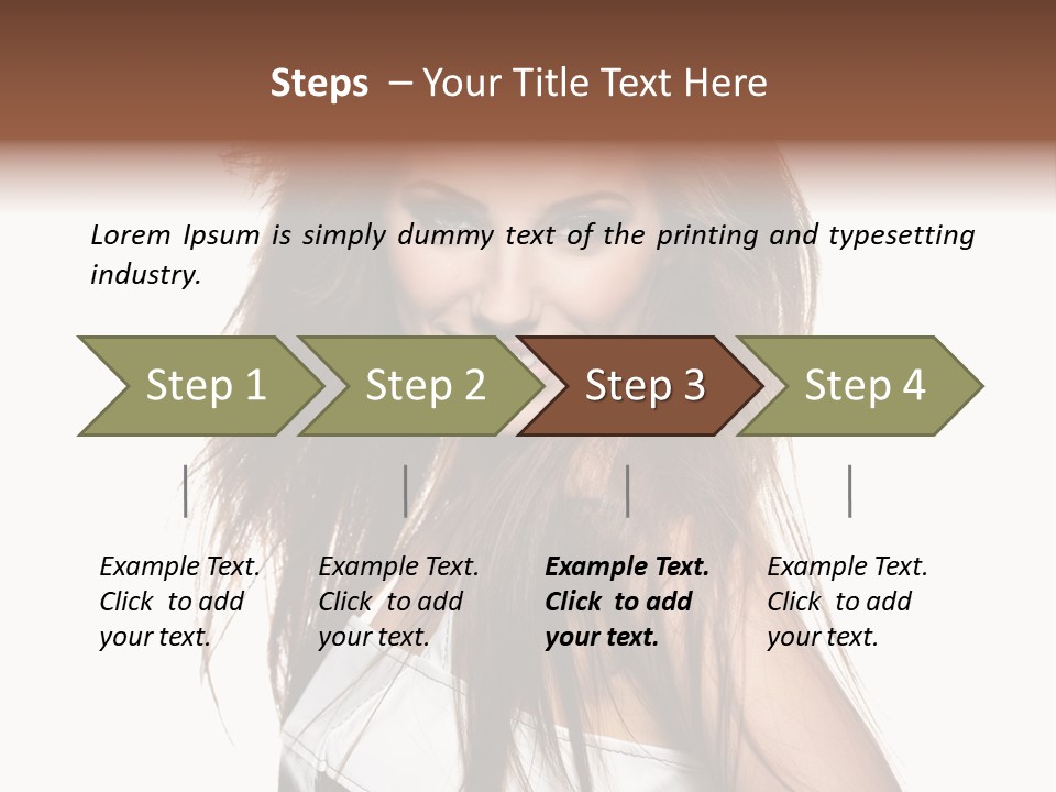 Beauty Female Portrait PowerPoint Template