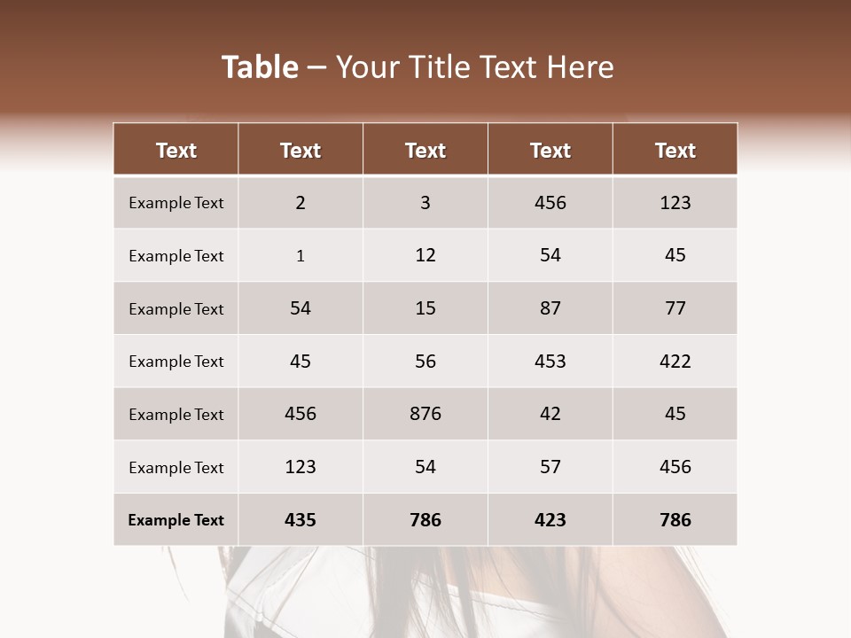 Beauty Female Portrait PowerPoint Template