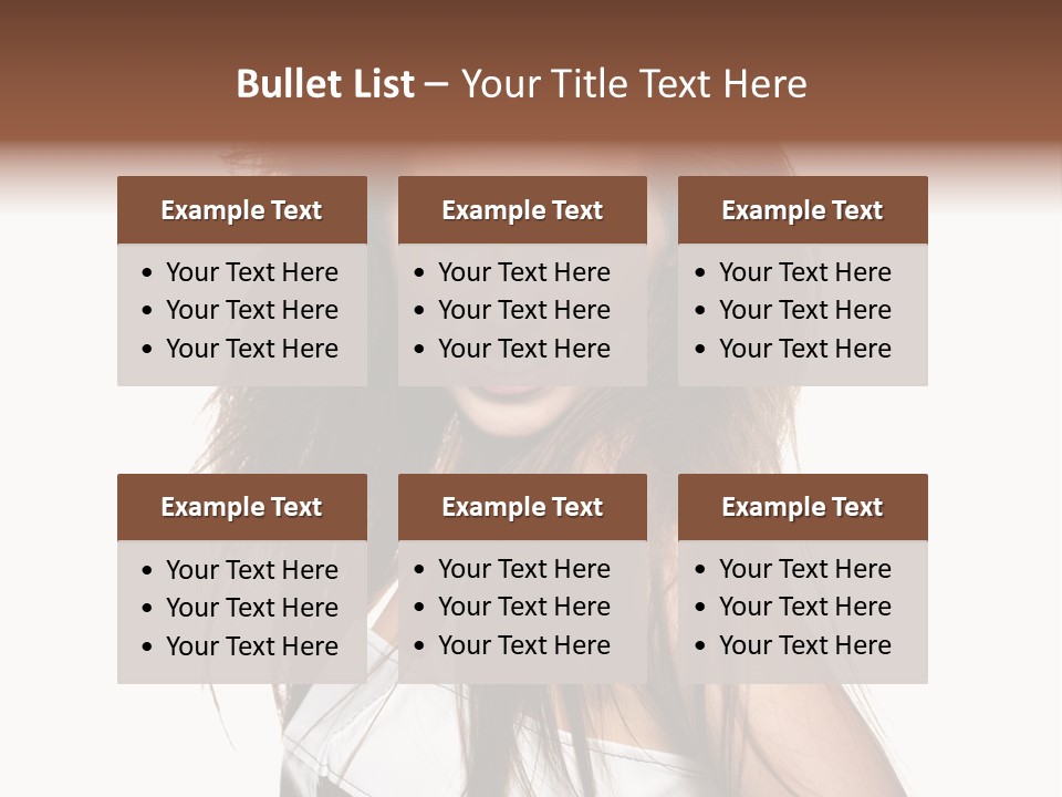 Beauty Female Portrait PowerPoint Template