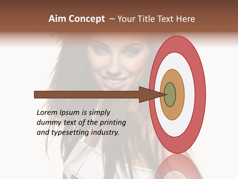 Beauty Female Portrait PowerPoint Template