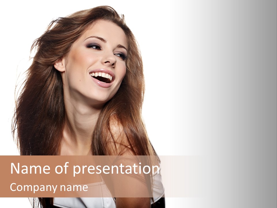 Make Up Lady Beauty PowerPoint Template