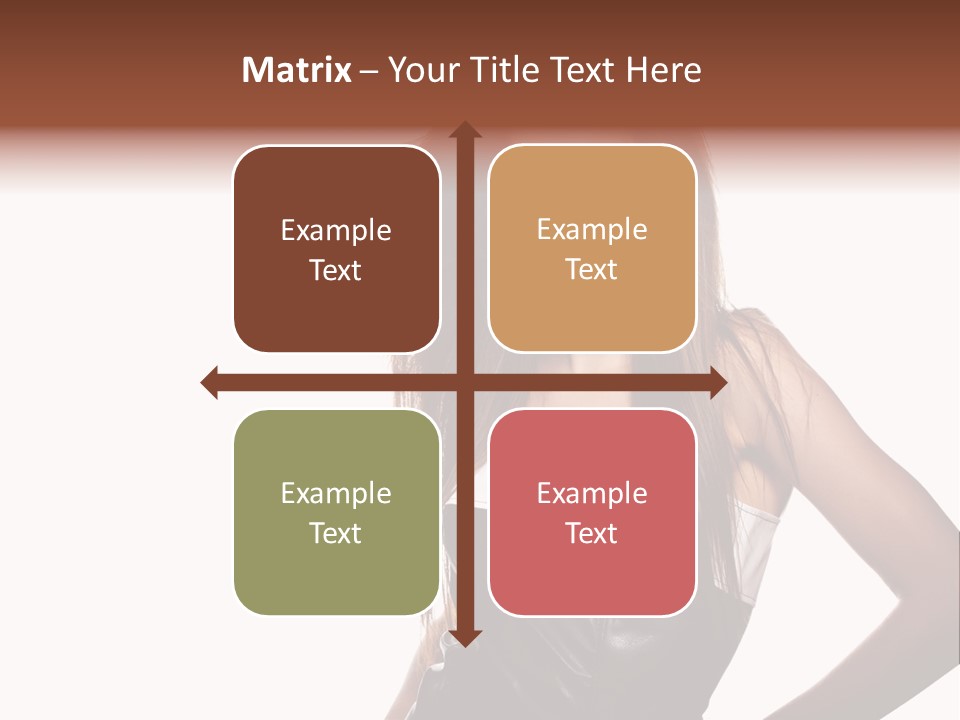 Brunette Lovely Young PowerPoint Template