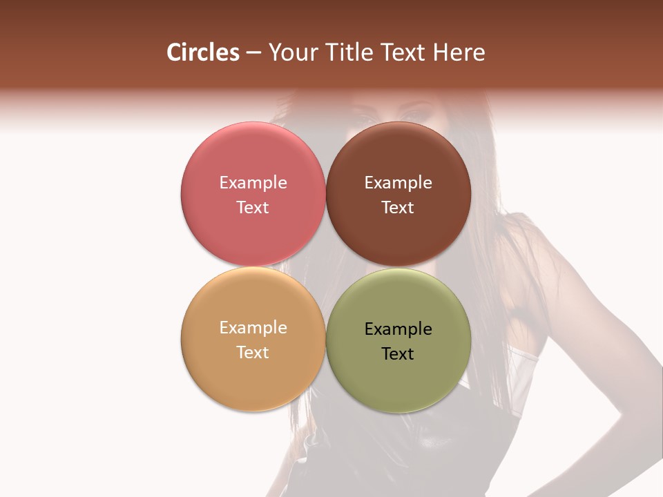 Brunette Lovely Young PowerPoint Template