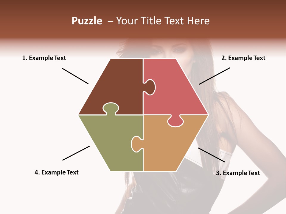 Brunette Lovely Young PowerPoint Template