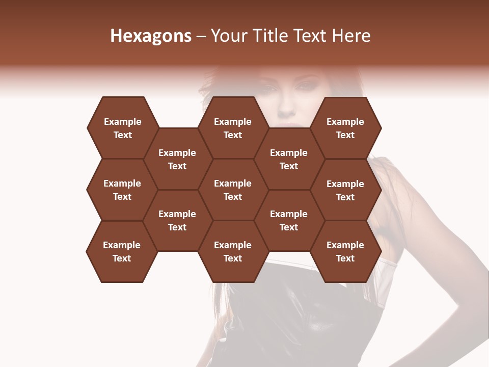 Brunette Lovely Young PowerPoint Template