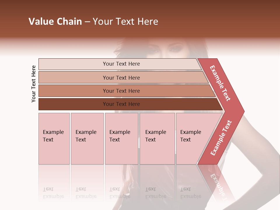 Brunette Lovely Young PowerPoint Template