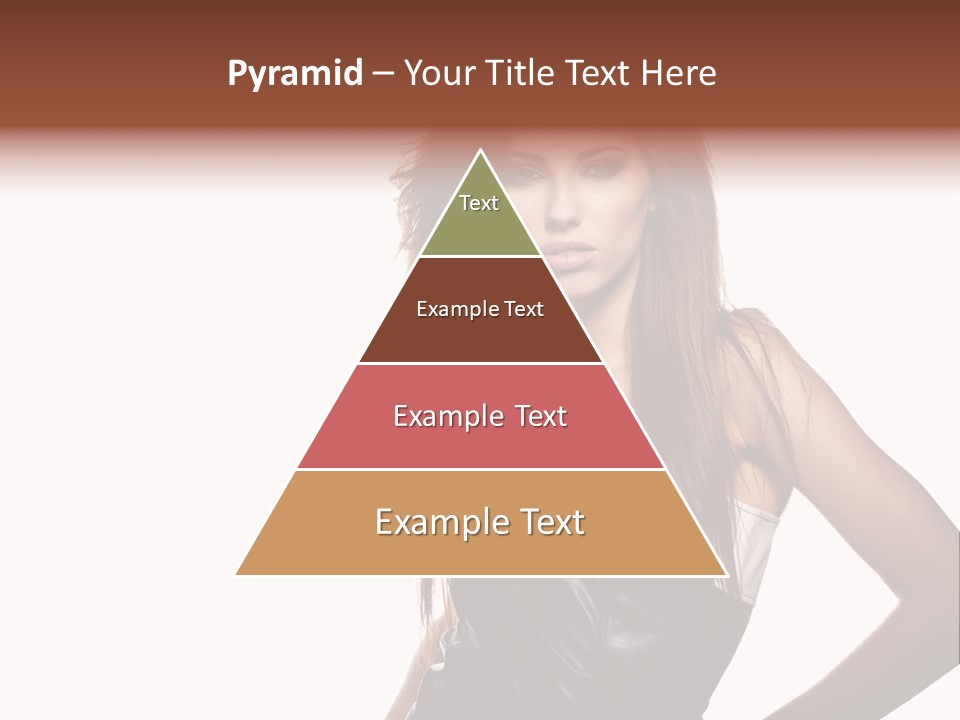 Brunette Lovely Young PowerPoint Template