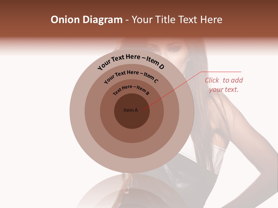 Brunette Lovely Young PowerPoint Template