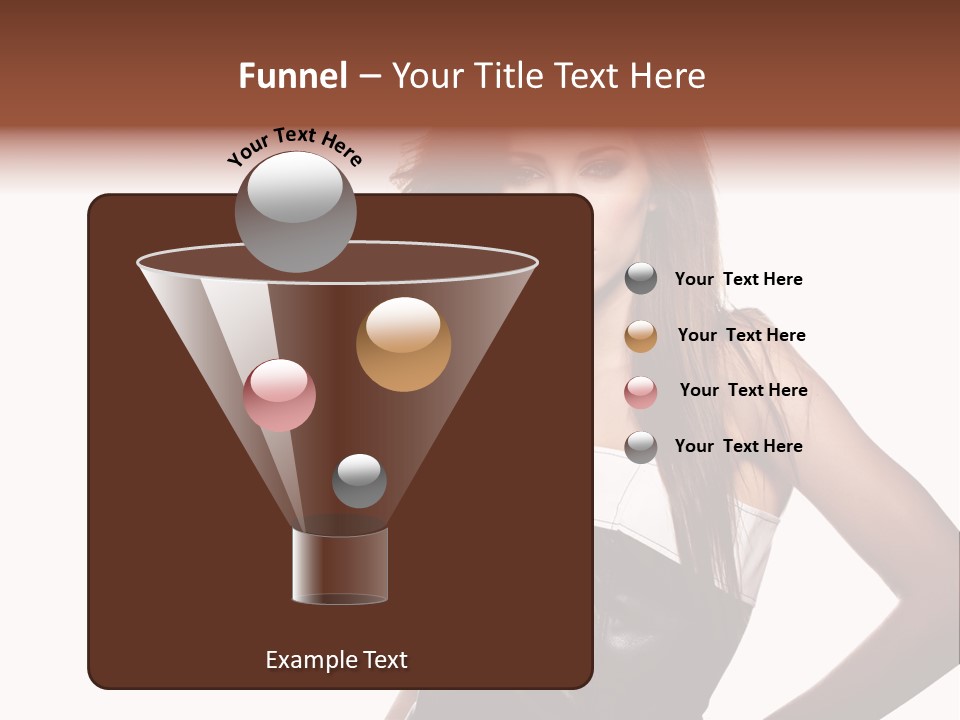 Brunette Lovely Young PowerPoint Template