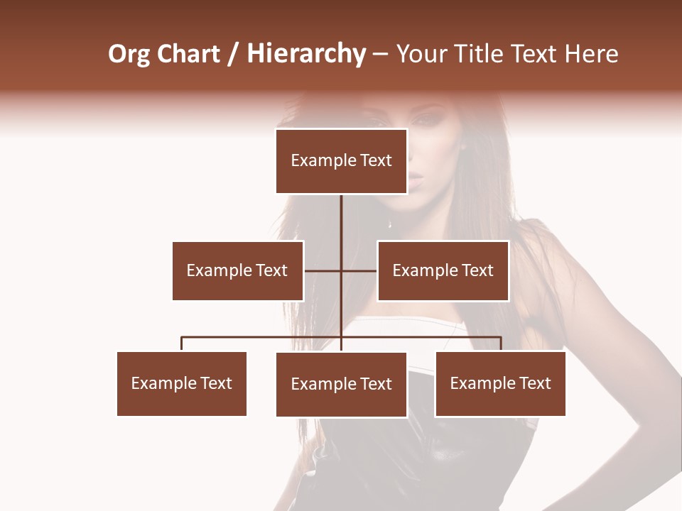 Brunette Lovely Young PowerPoint Template