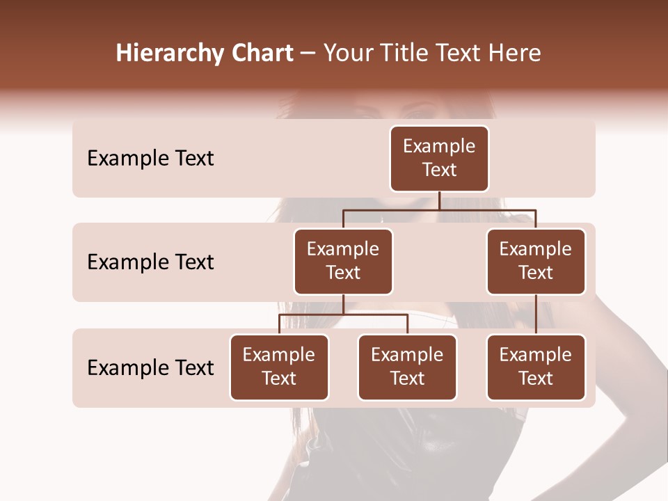 Brunette Lovely Young PowerPoint Template