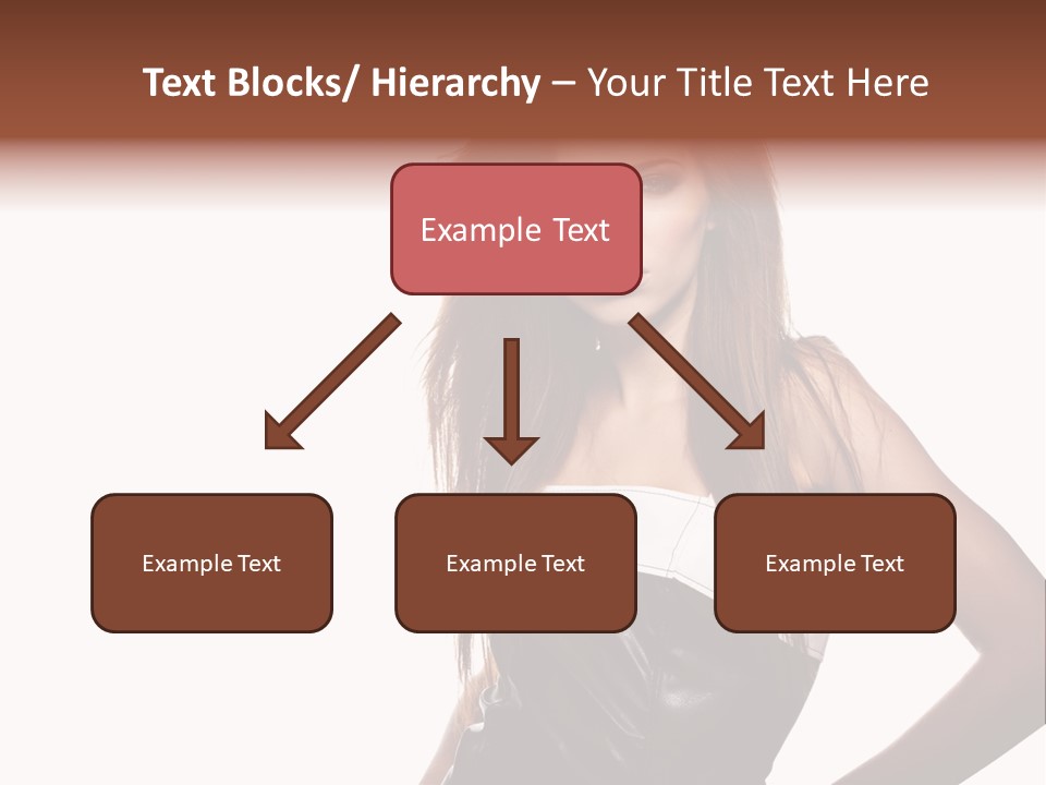 Brunette Lovely Young PowerPoint Template