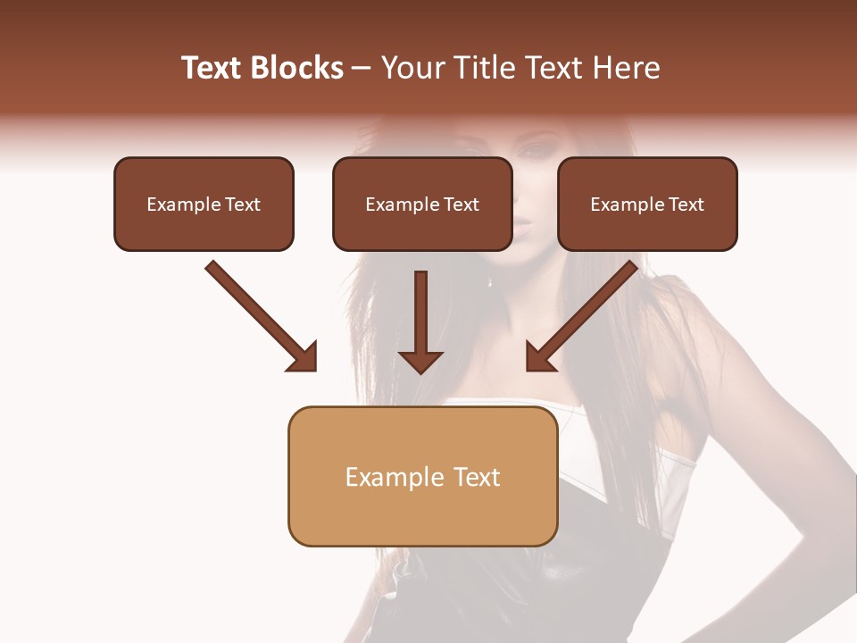 Brunette Lovely Young PowerPoint Template