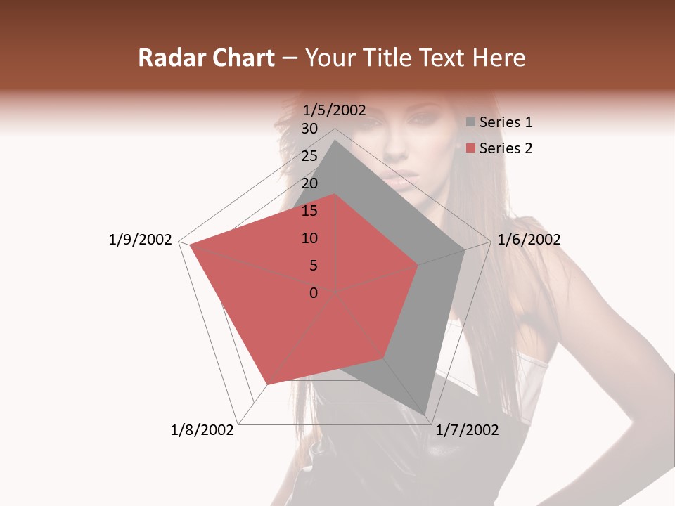 Brunette Lovely Young PowerPoint Template