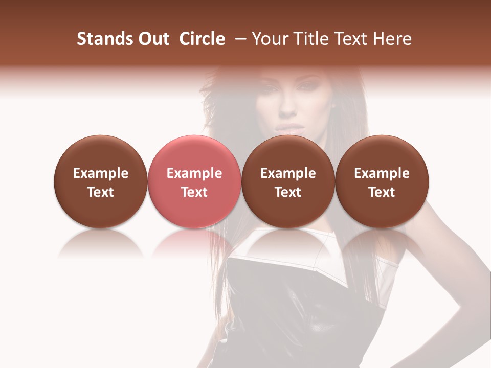 Brunette Lovely Young PowerPoint Template