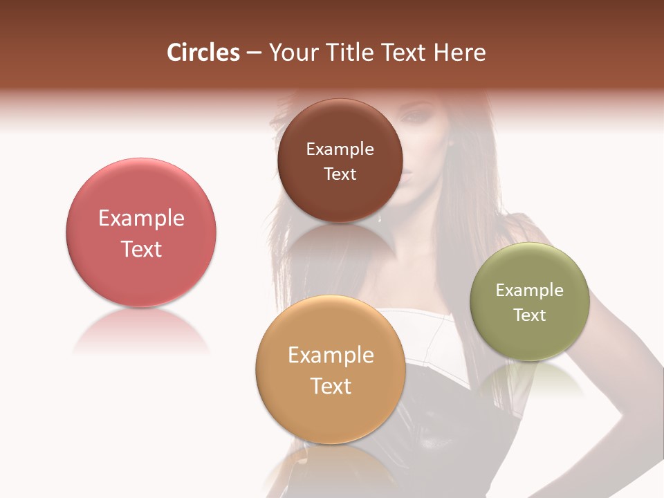 Brunette Lovely Young PowerPoint Template