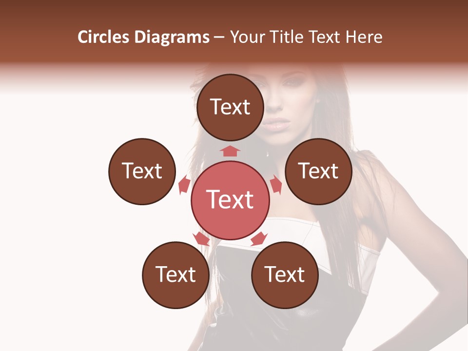 Brunette Lovely Young PowerPoint Template