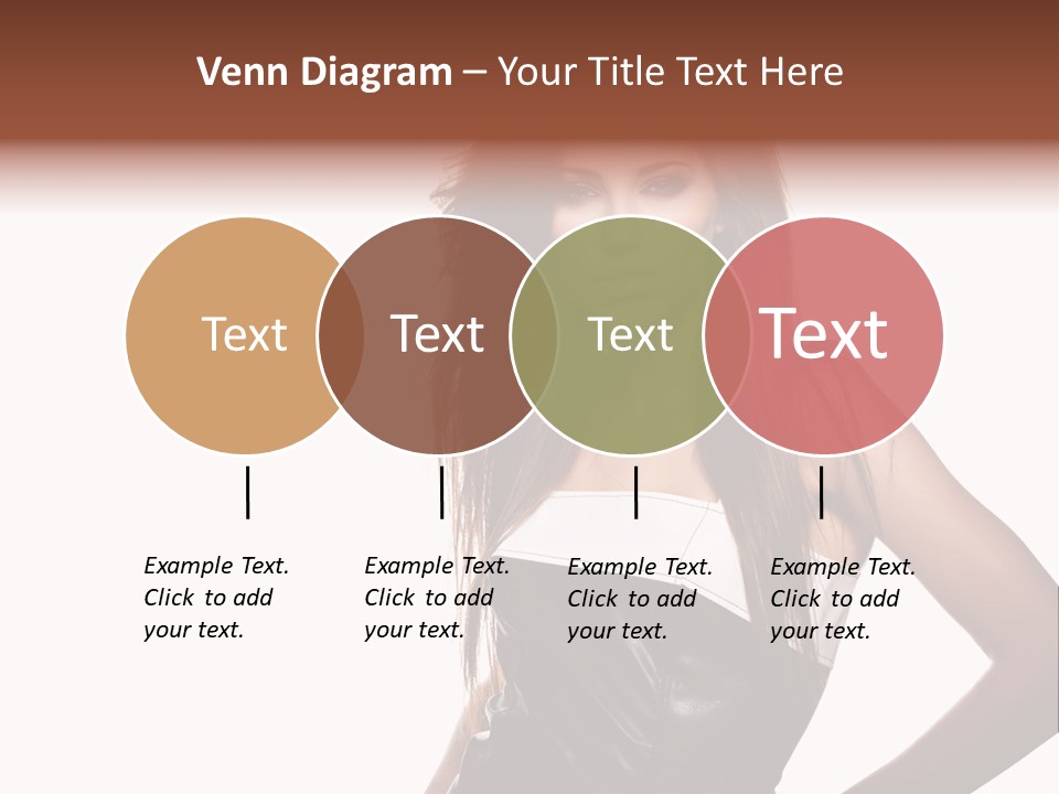 Brunette Lovely Young PowerPoint Template