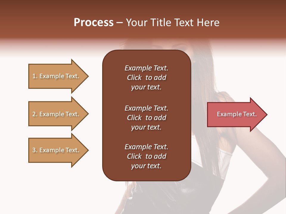 Brunette Lovely Young PowerPoint Template