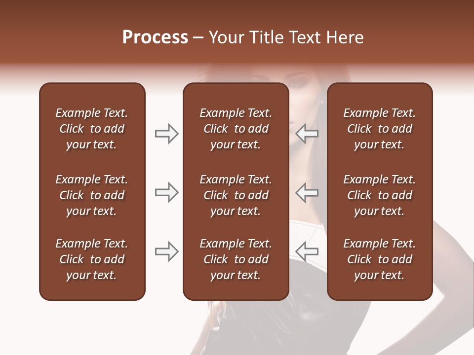 Brunette Lovely Young PowerPoint Template