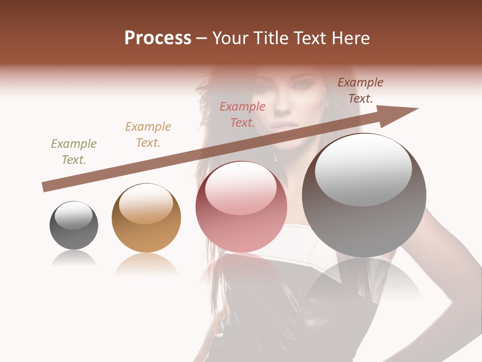 Brunette Lovely Young PowerPoint Template