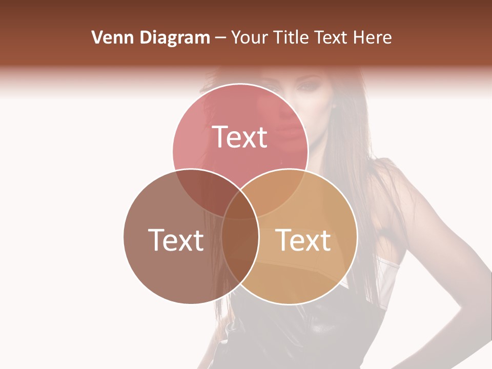 Brunette Lovely Young PowerPoint Template