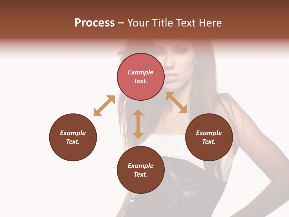 Brunette Lovely Young PowerPoint Template