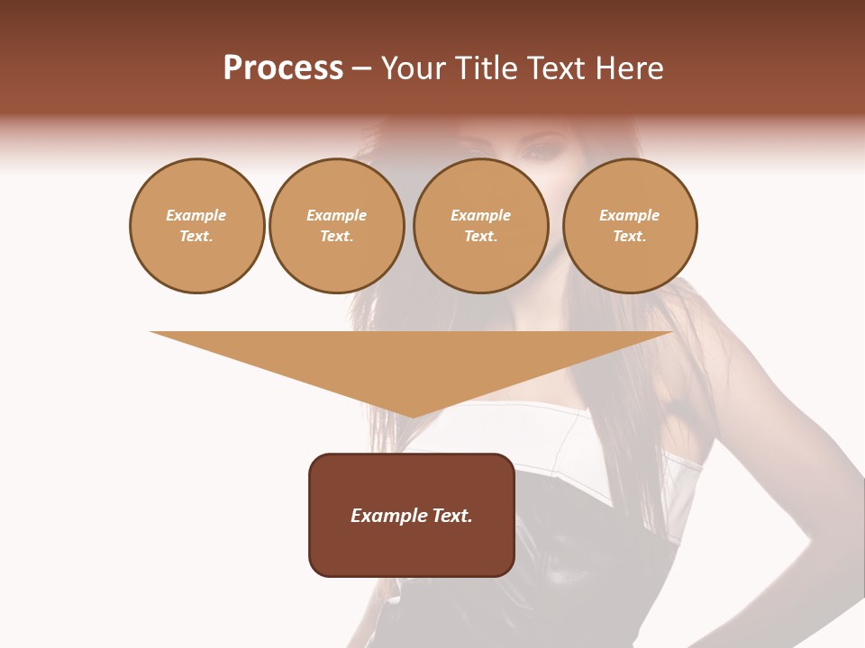 Brunette Lovely Young PowerPoint Template