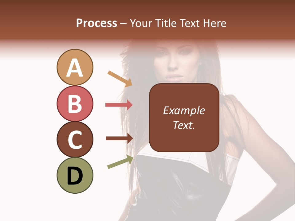 Brunette Lovely Young PowerPoint Template