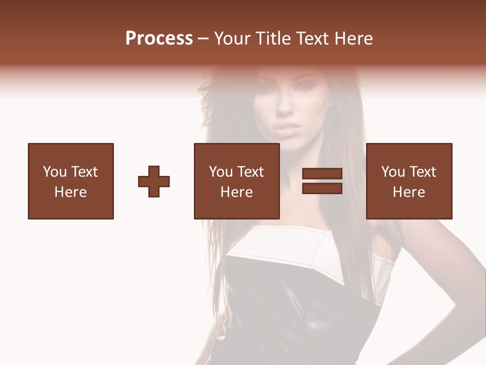 Brunette Lovely Young PowerPoint Template