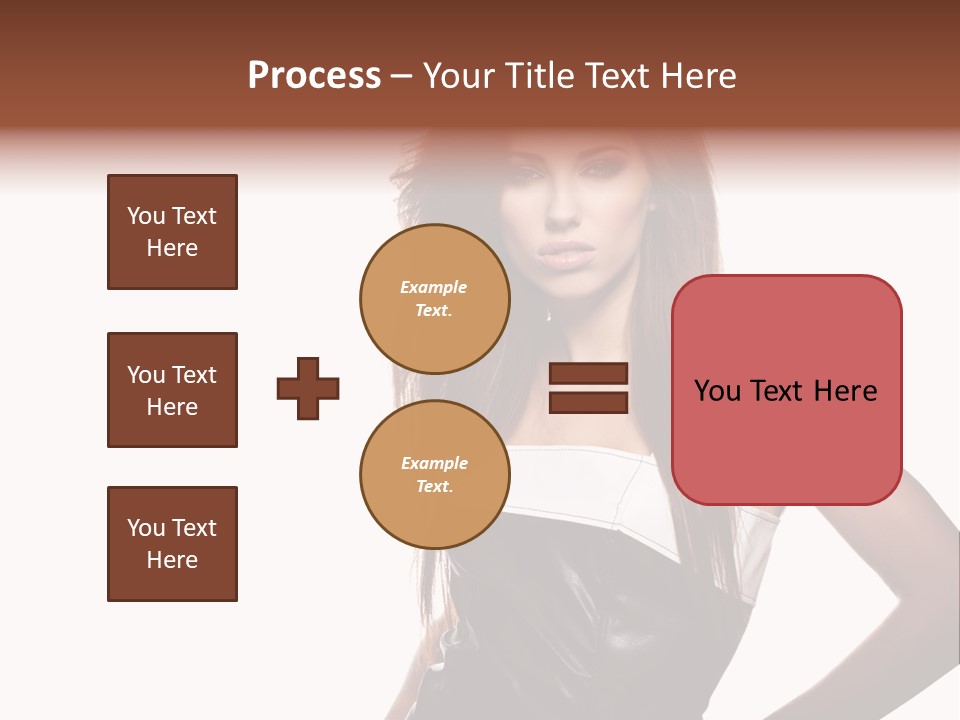 Brunette Lovely Young PowerPoint Template