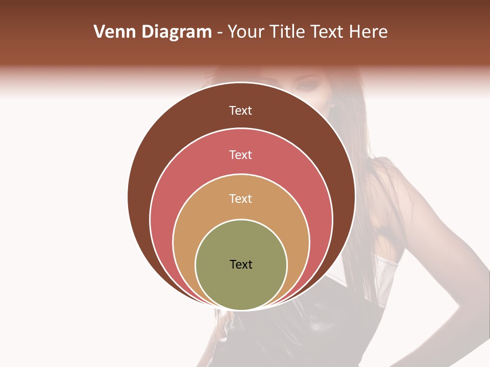 Brunette Lovely Young PowerPoint Template