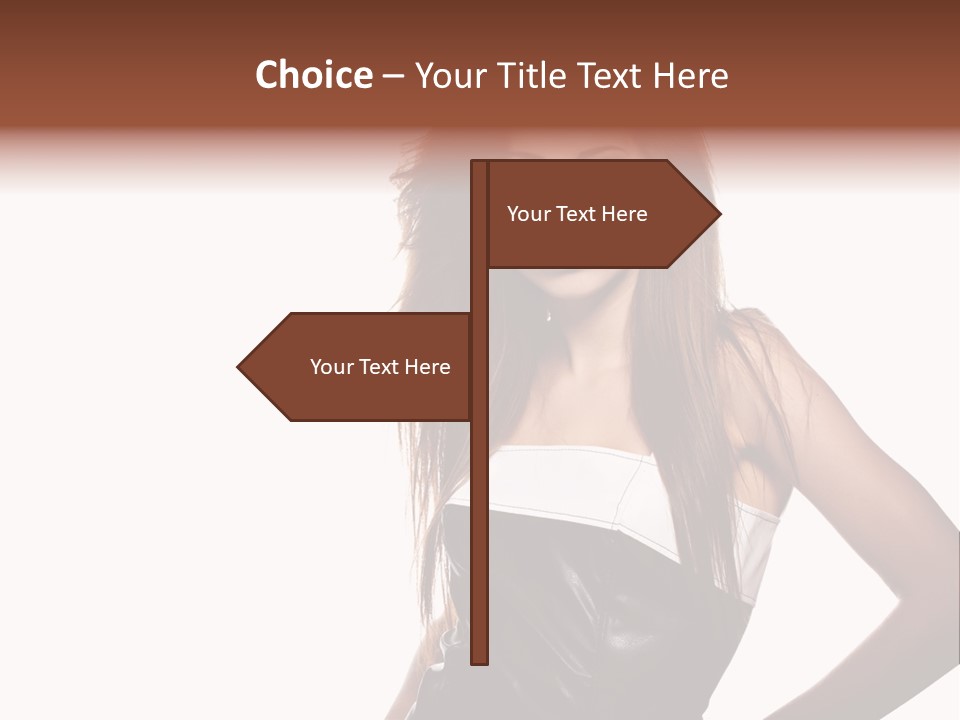 Brunette Lovely Young PowerPoint Template