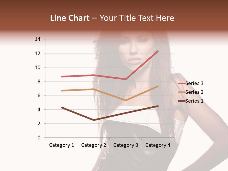 Brunette Lovely Young PowerPoint Template